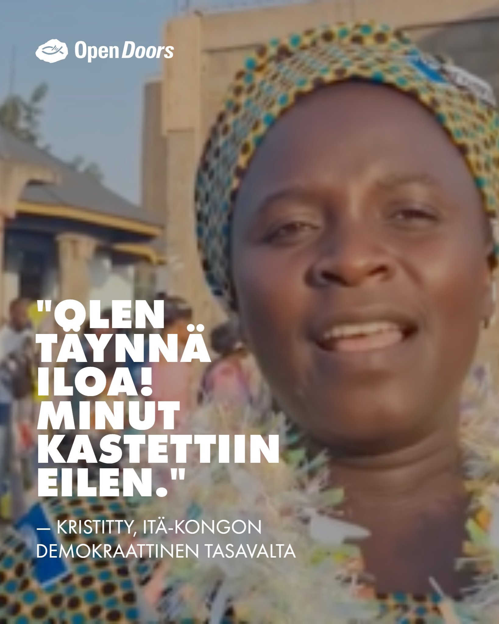 Kristitty kastettiin Kongon demokraattisessa tasavallassa