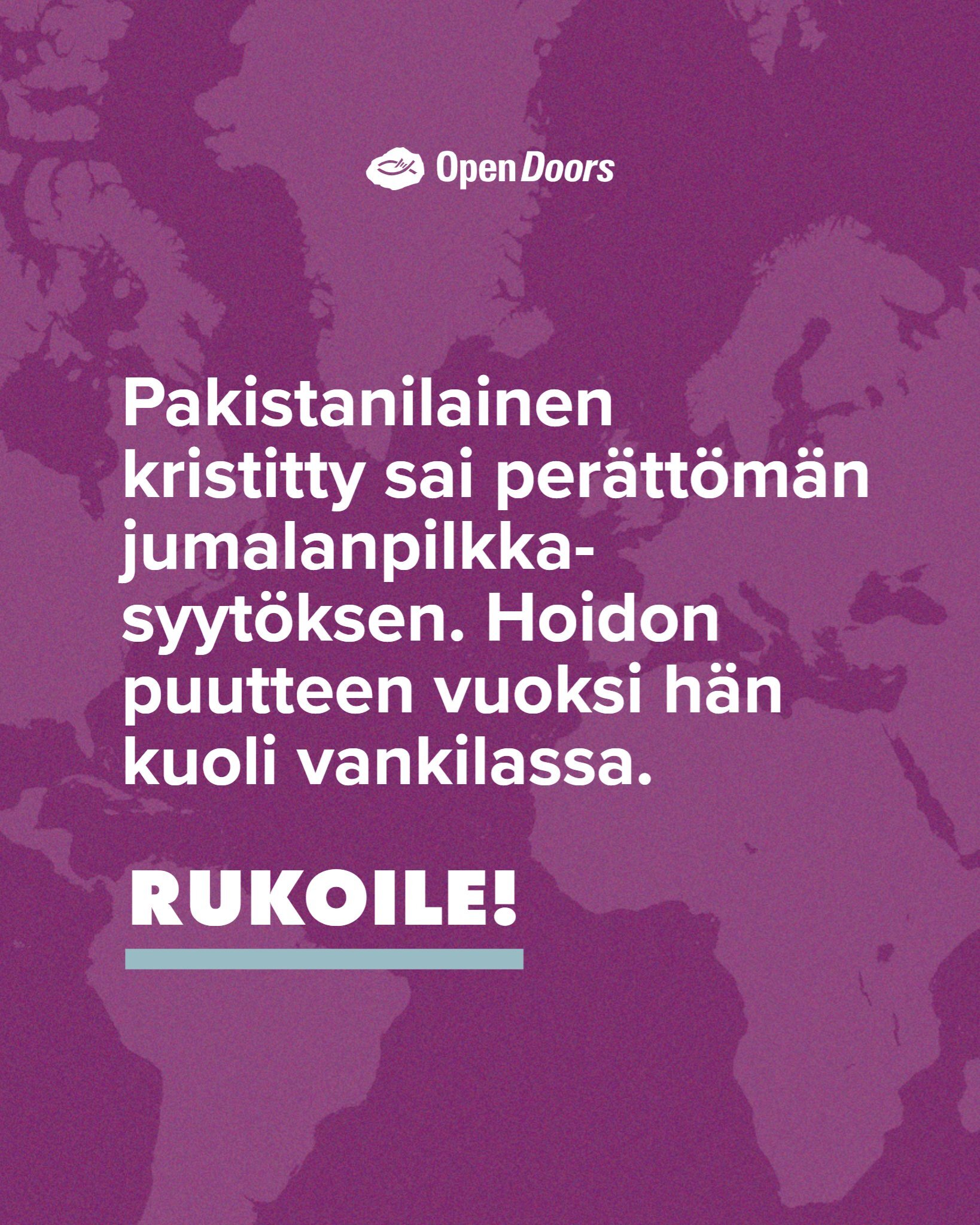 Pakistanilainen kristitty kuoli vankilassa