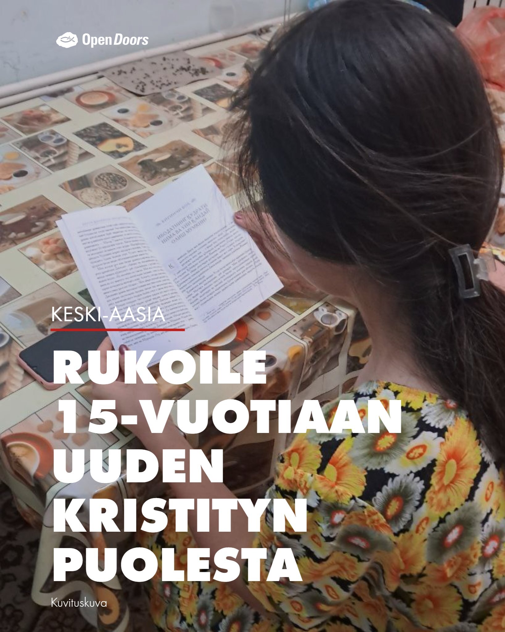 Rukoile 15-vuotiaan uuden kristityn puolesta Keski-Aasiassa