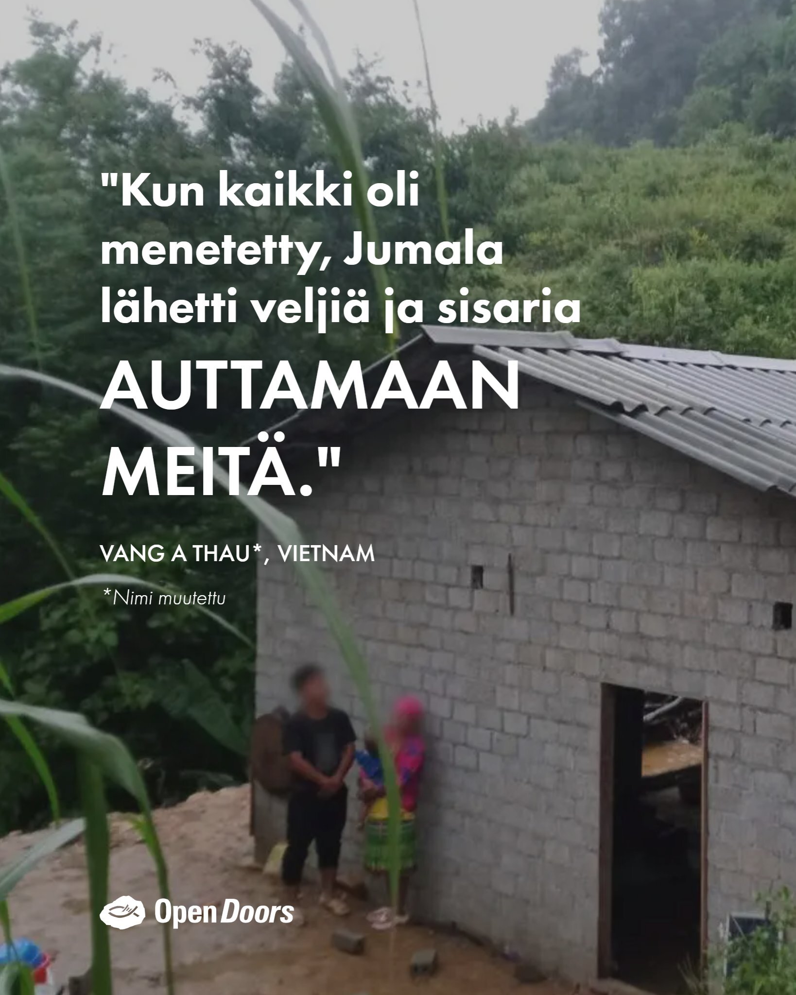 Vietnamilainen kristitty perhe sai uuden kodin