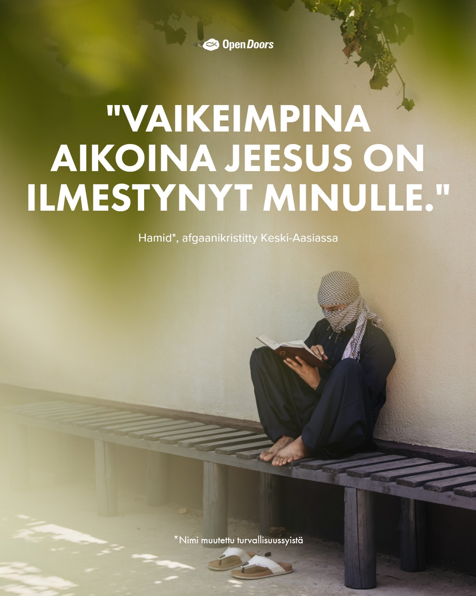 Hamid* löysi rauhan Kristuksessa pelon ja epävarmuuden keskellä