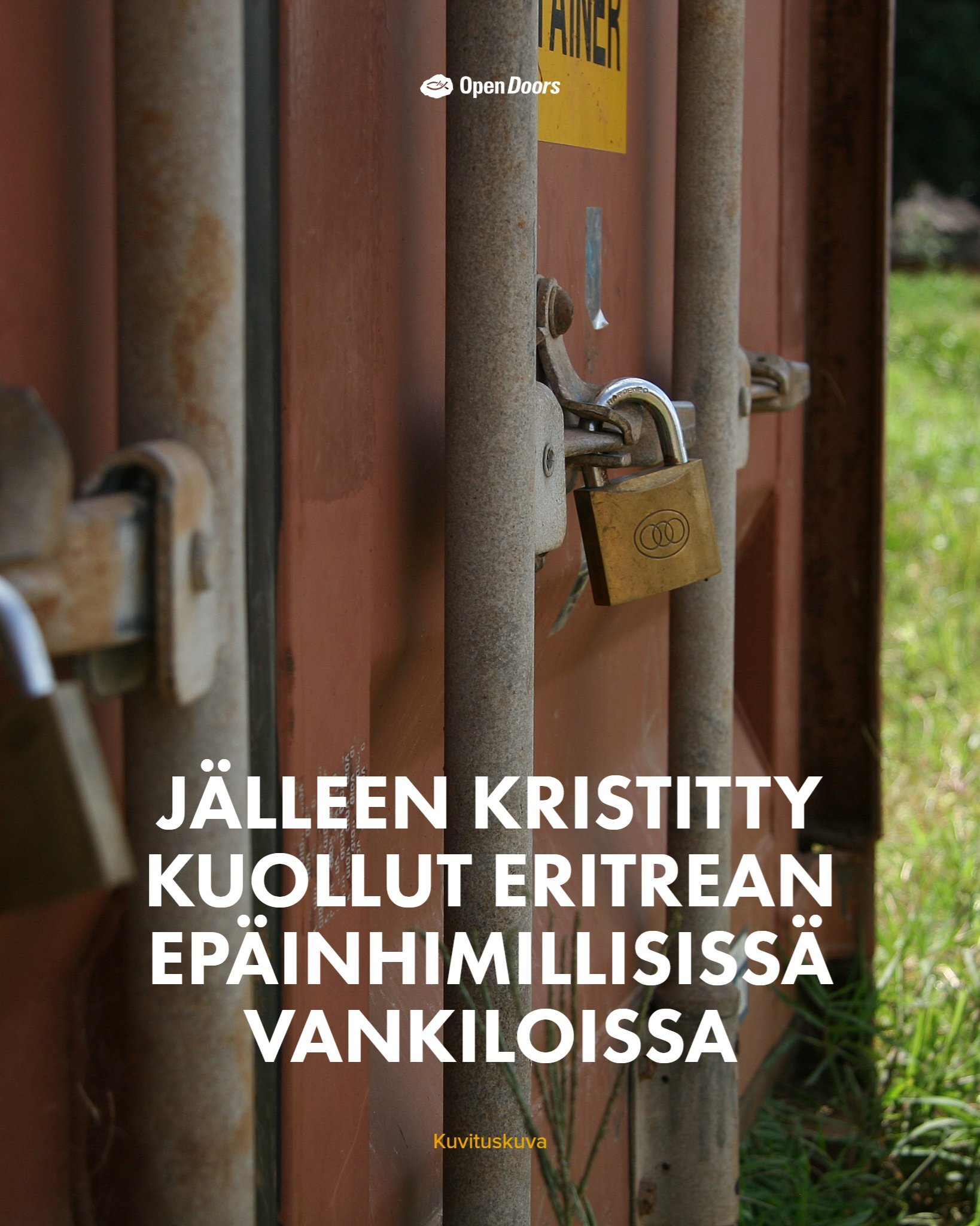 Kristitty nainen kuollut Eritrean vankilassa – vaino jatkuu edelleen