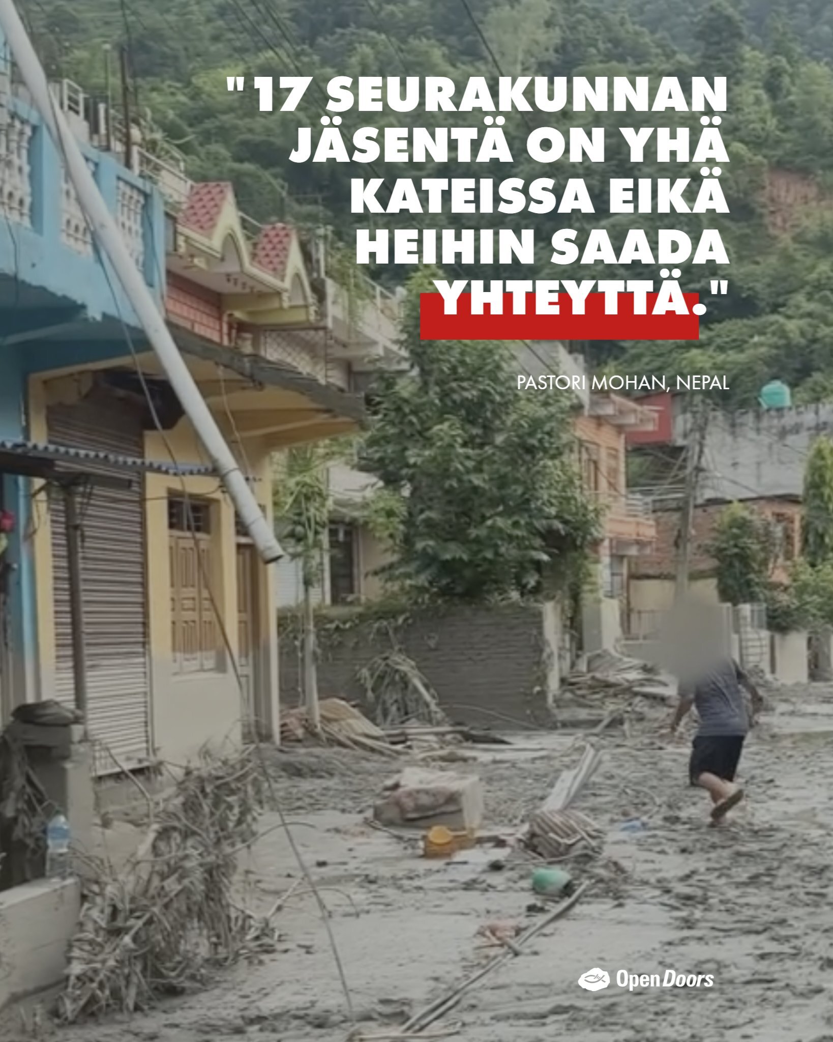 Kristityt Nepalissa tarvitsevat rukoustukeamme