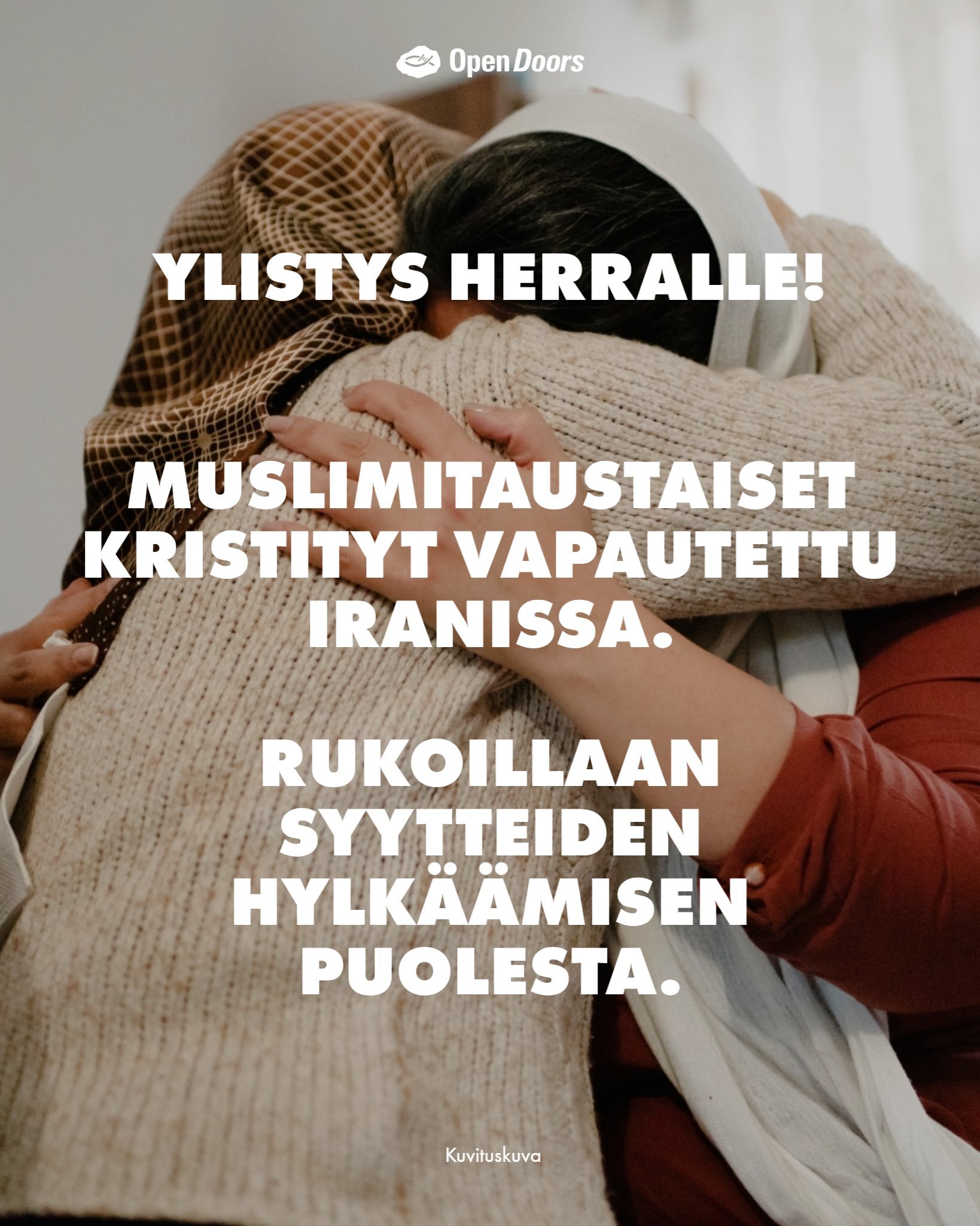 Muslimitaustaiset kristityt vapautettu Iranissa