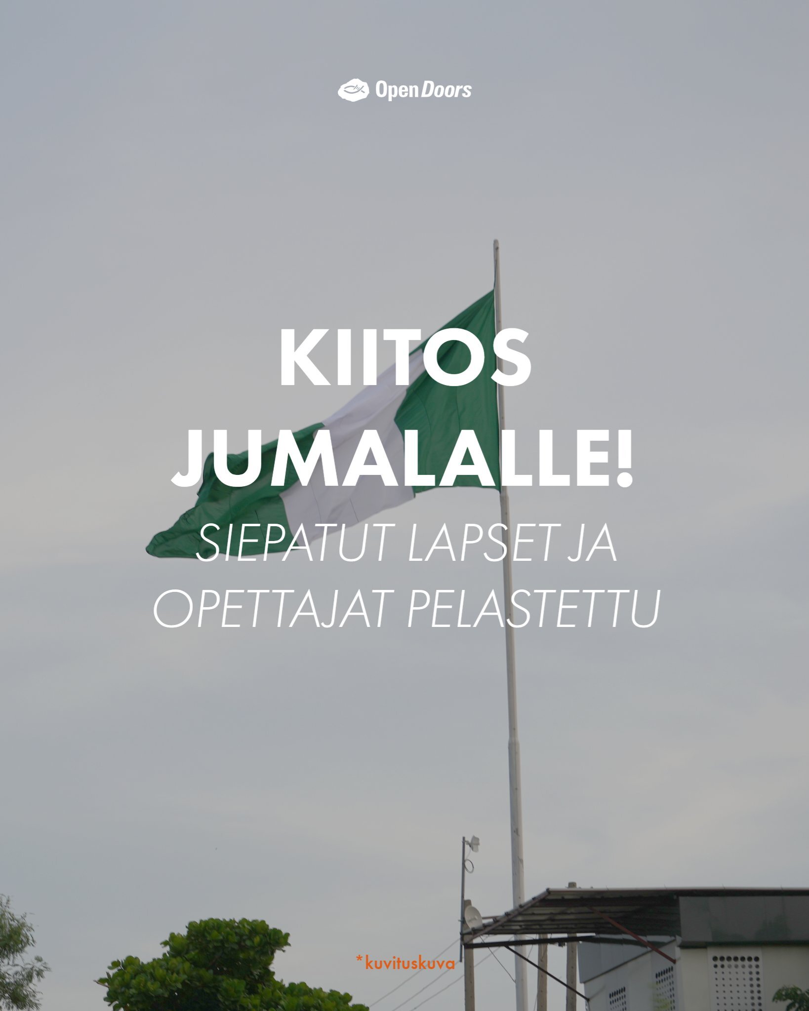 Nigeriassa siepatut lapset on pelastettu